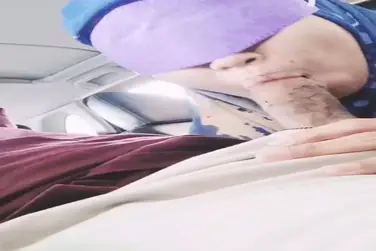 Jilbab Biru BJ Di Mobil